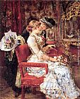 Eduardo Leon Garrido La Visite painting